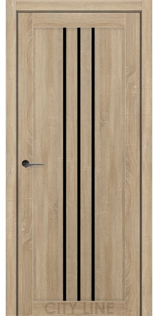 Межкомнатные двери CityLine Express ROCKY korfad-express-rocky-dub-dorato-bravo-collection-s-cernym-steklom